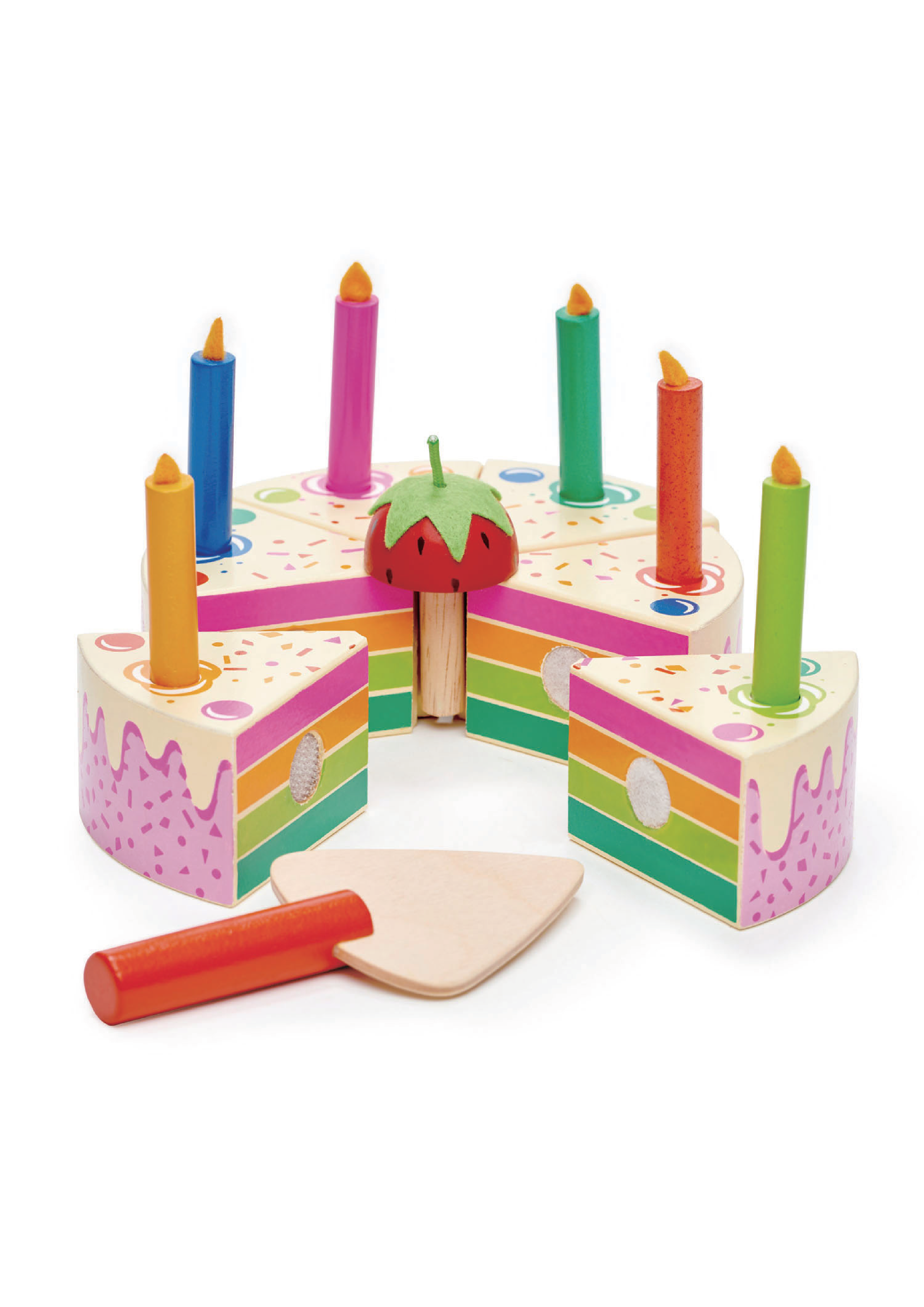 Pastel de cumpleaños arcoíris