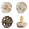Chupones FRIGG de caucho natural (4 piezas) - crystal sparkling