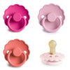 Chupones FRIGG de caucho natural (4 piezas) - rosy romance