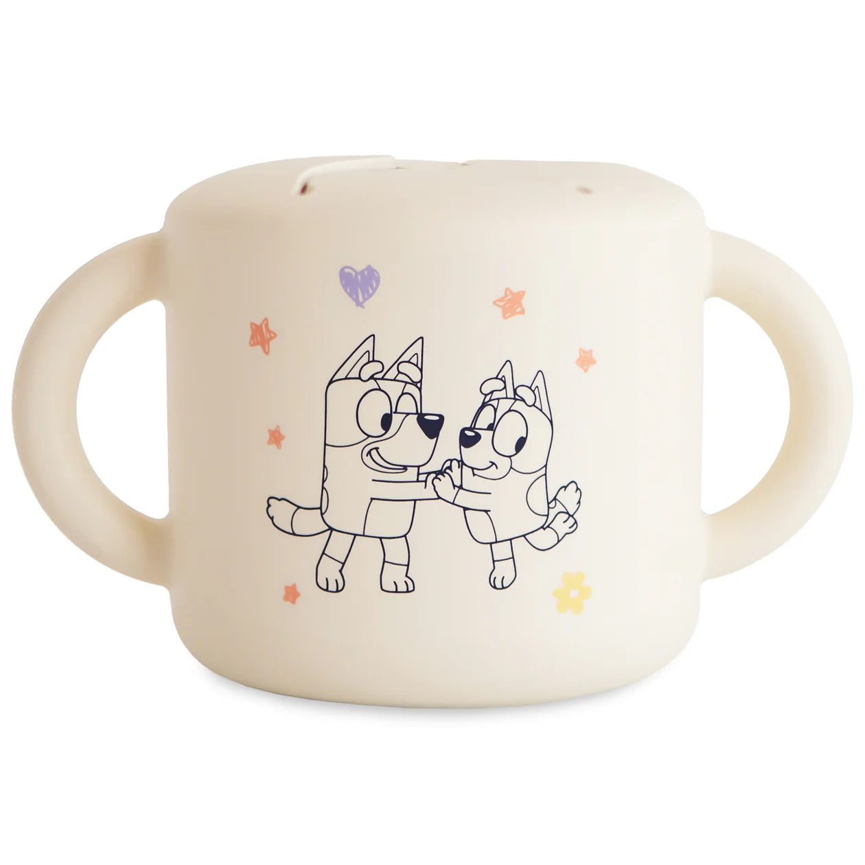 Taza de silicona para snacks - Bluey ivory