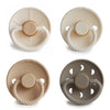 Chupones FRIGG de caucho natural (4 piezas) - crystal sparkling