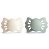 Chupones FRIGG lucky 0-6 meses (2 piezas) - cream/sage