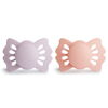 Chupones FRIGG lucky 0-6 meses (2 piezas) - soft lilac/pretty in peach
