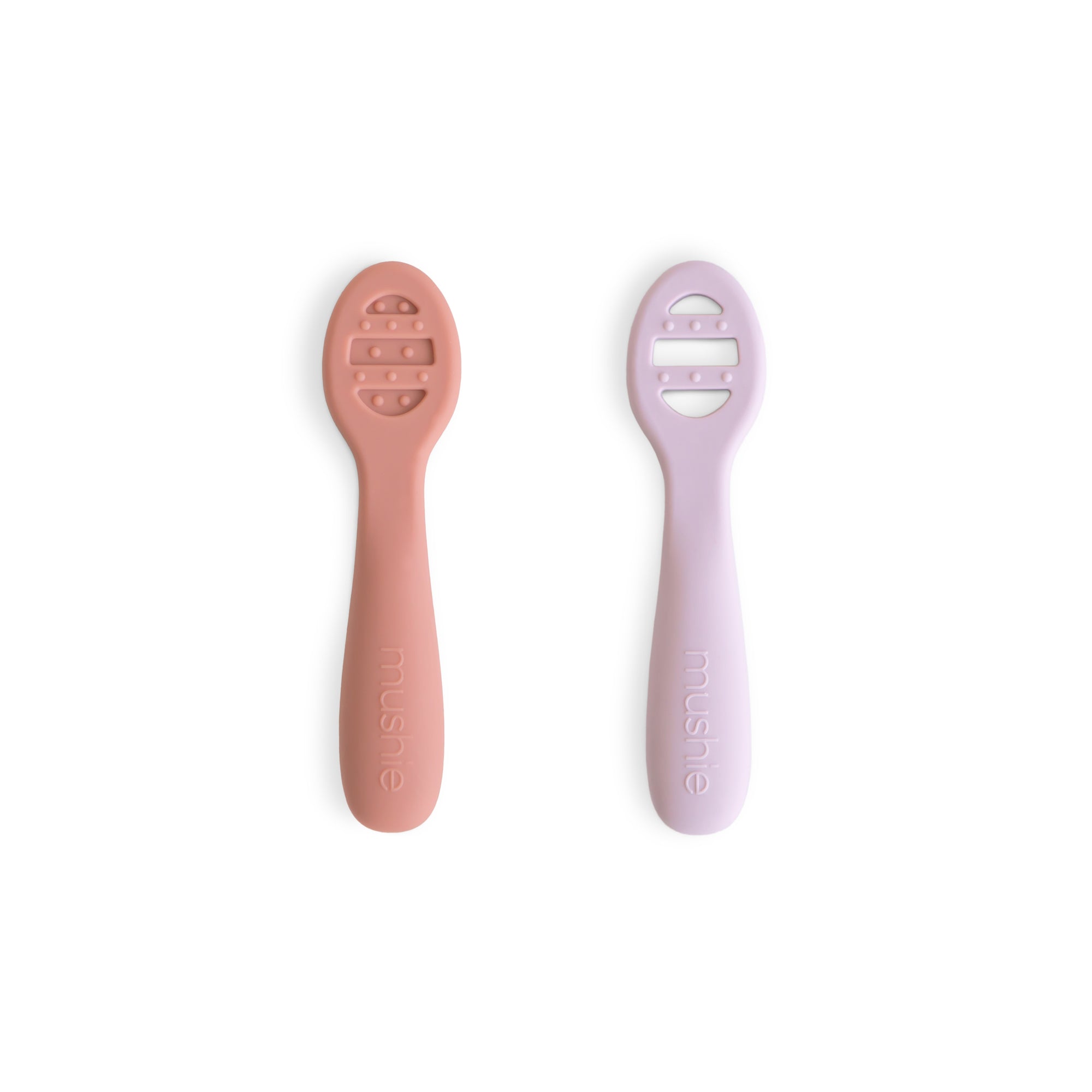 Cucharas primeros alimentos (2 piezas) - rose/soft lilac