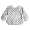 Babero de manga larga - blue check