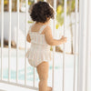 Smocked One-Piece Swimsuit - Multi-Stripe