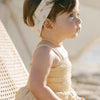 Smocked Skirted Romper - Yellow