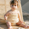 Smocked Skirted Romper - Yellow