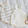 Tatum Romper - Blue Stripe