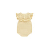 Pointelle Ruffle Romper - Yellow