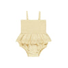 Smocked Skirted Romper - Yellow