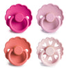 Chupones FRIGG de caucho natural (4 piezas) - rosy romance