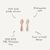 Cucharas entrenadoras para toddler (2 piezas) - blush/shifting sand