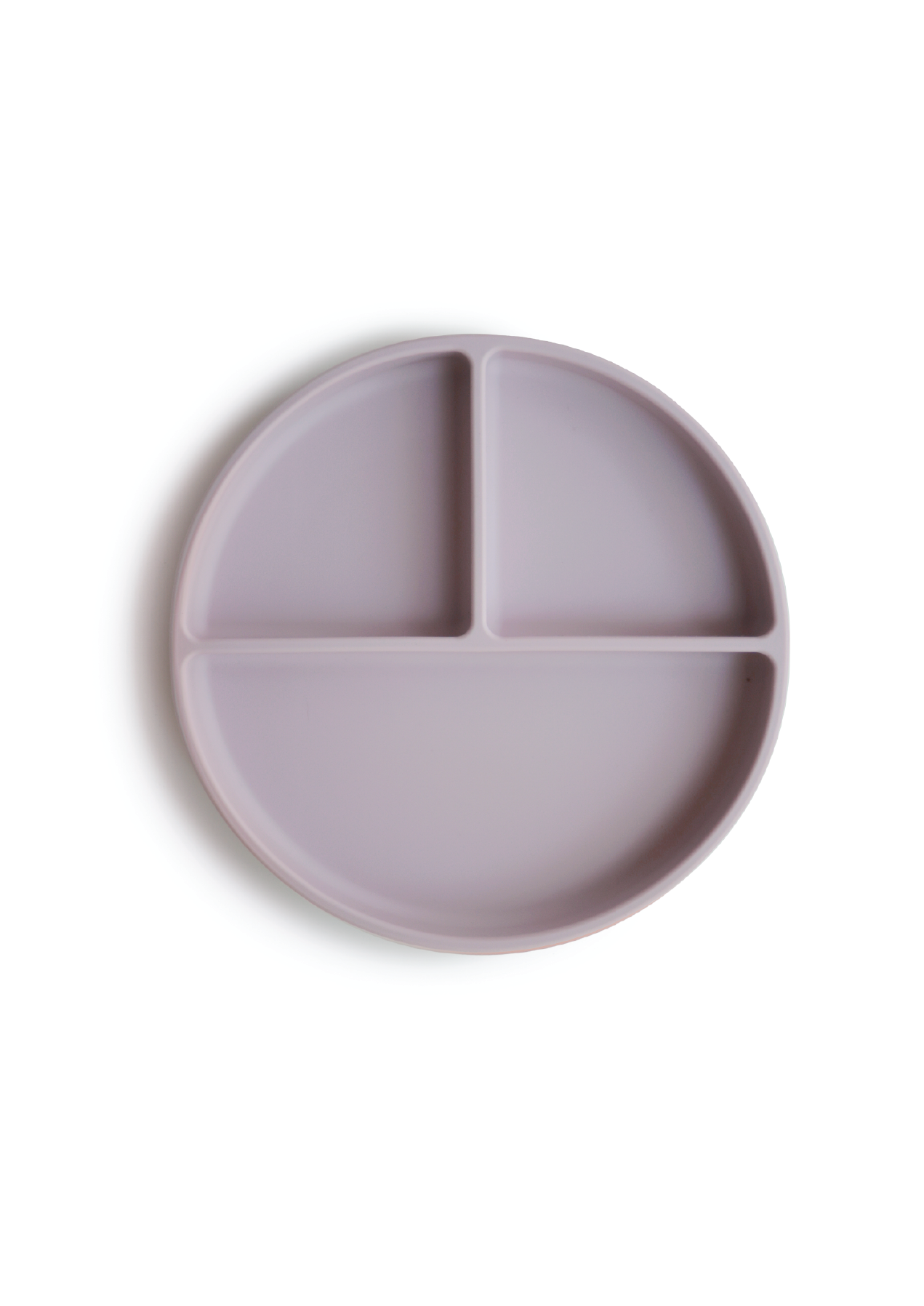 Plato de silicona con base de succión - soft lilac