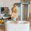 Muebles de baño para casa de muñecas