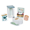 Muebles de baño para casa de muñecas