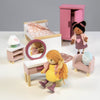 Muebles de dormitorio para casa de muñecas
