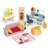 Muebles de estudio para casa de muñecas