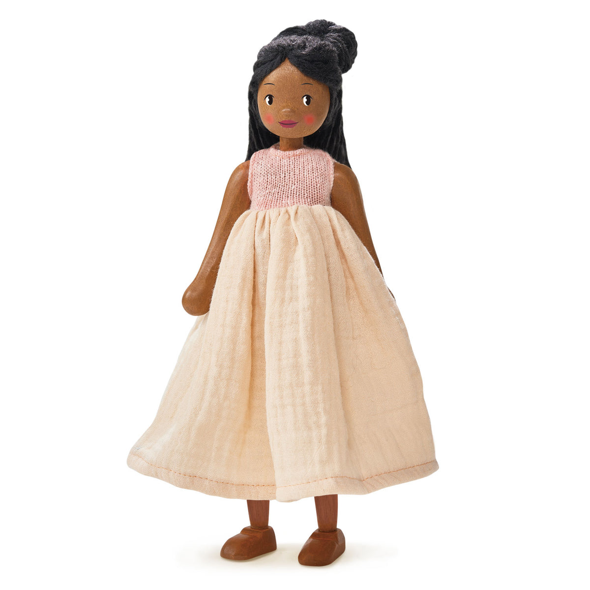 Muñeca de madera Lola