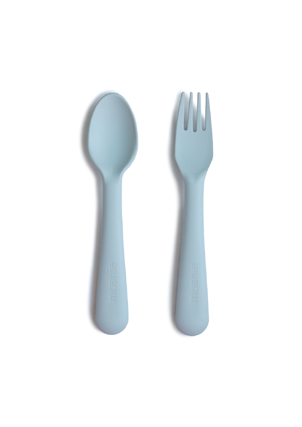 Set de tenedor y cuchara - powder blue