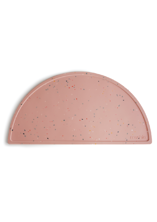 Mantel individual de silicona - powder pink confetti