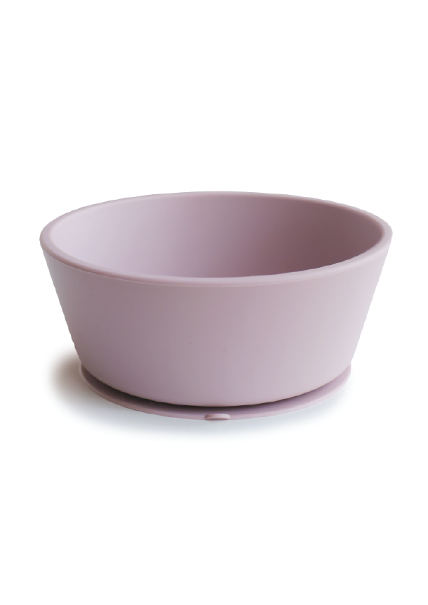 Bowl de silicona con base de succión - soft lilac