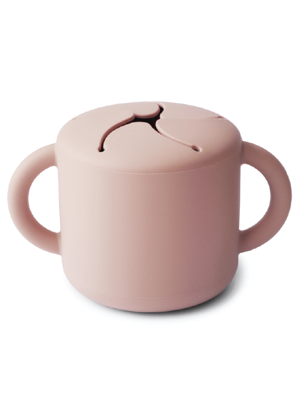 Taza de silicona para snacks - blush