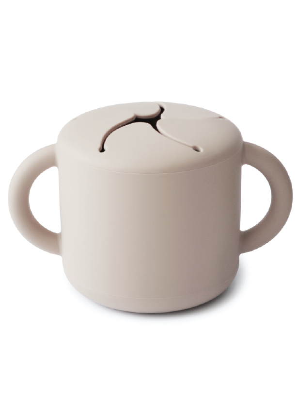 Taza de silicona para snacks - ivory