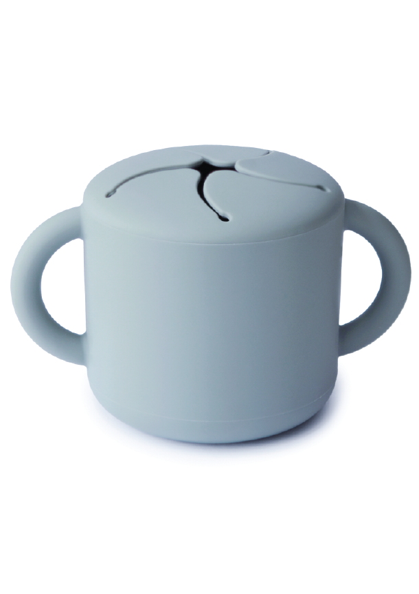 Taza de silicona para snacks - powder blue